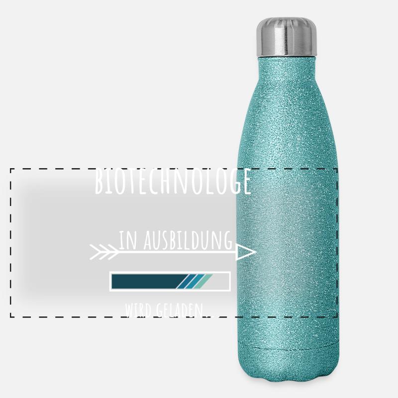 Biotechnology Profession Training Biotechnologist Panoramic Glitter Thermal Bottle 500 ml