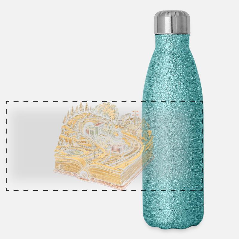 Model Railway Railway Panoramic Glitter Thermal Bottle 500 ml