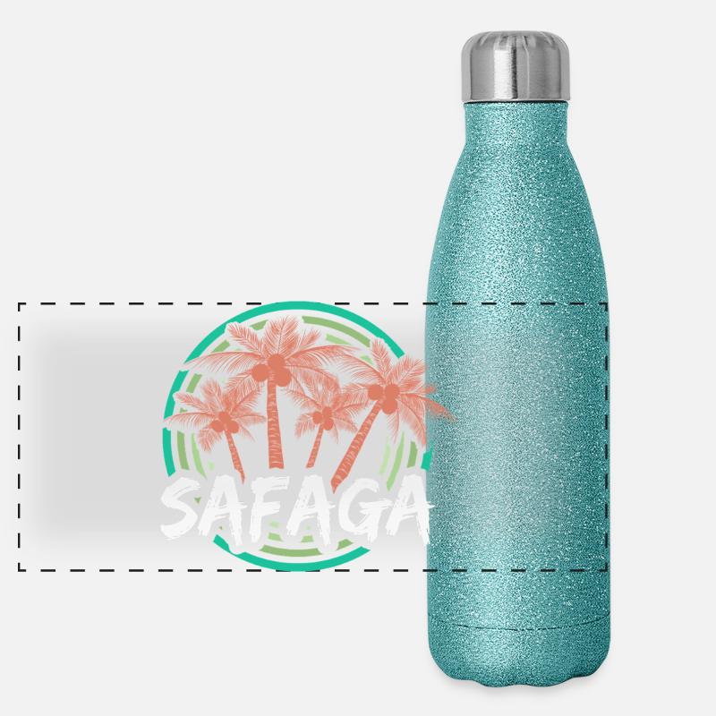 Safaga Holidays Panoramic Glitter Thermal Bottle 500 ml