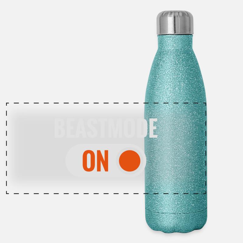 Beast Mode Panorama Glitzer Isolierflasche 500 ml