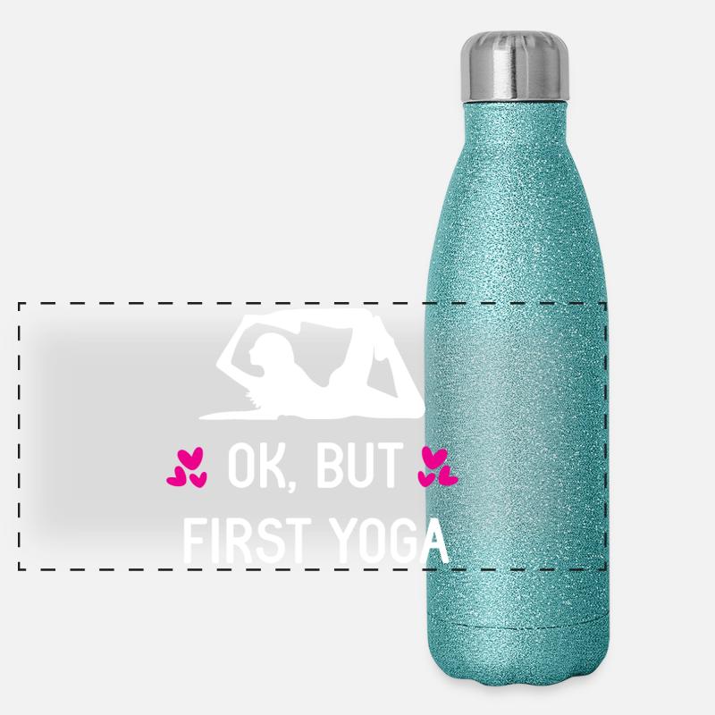 Ok, mais d’abord le yoga Gourde isotherme panoramique pailletée 500 ml