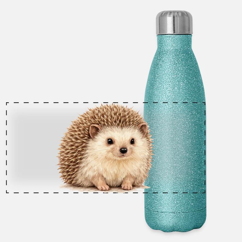Igel Kuschelheld Panorama Glitzer Isolierflasche 500 ml