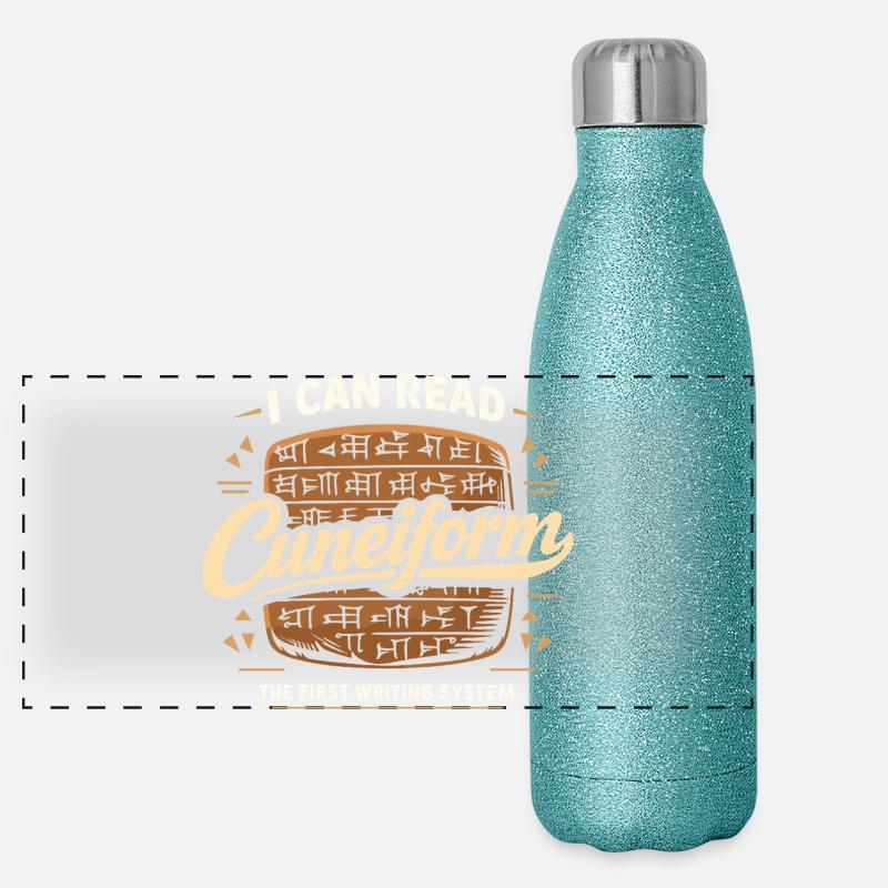 Ancient Mesopotamia, Sumerian Panoramic Glitter Thermal Bottle 500 ml
