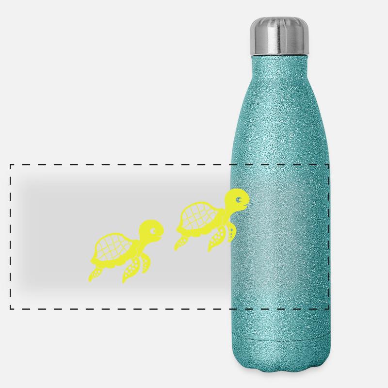 schildkroeten_001 Panorama Glitzer Isolierflasche 500 ml