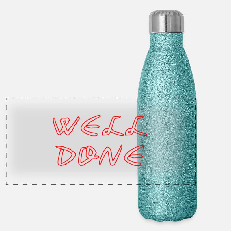 WELL_DONE Panorama Glitzer Isolierflasche 500 ml