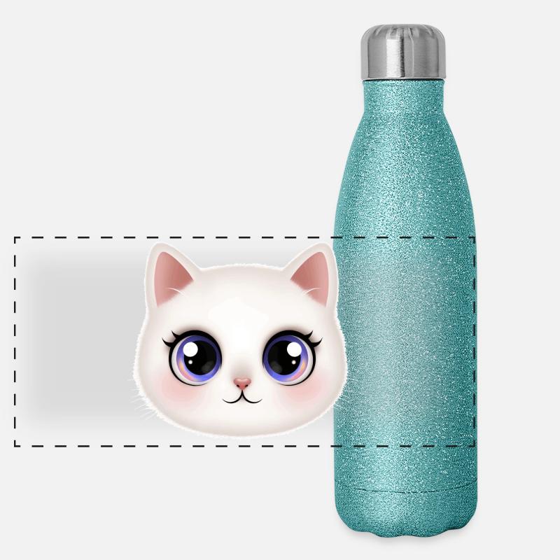 Kitten 😻 Panoramic Glitter Thermal Bottle 500 ml