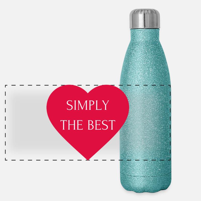Tout simplement le meilleur Gourde isotherme panoramique pailletée 500 ml