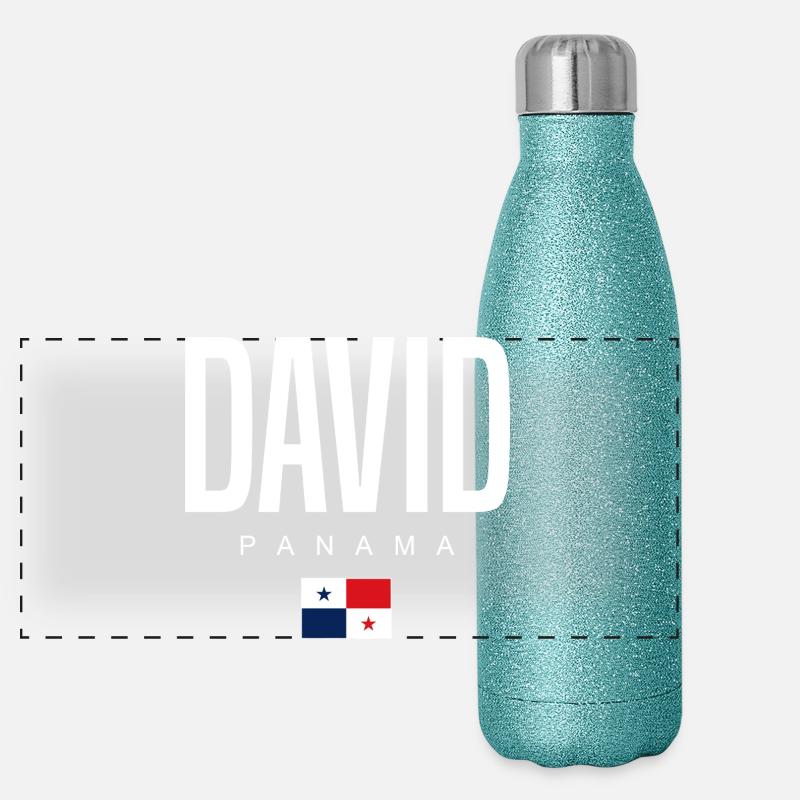David Panama Panaméen Gourde isotherme panoramique pailletée 500 ml