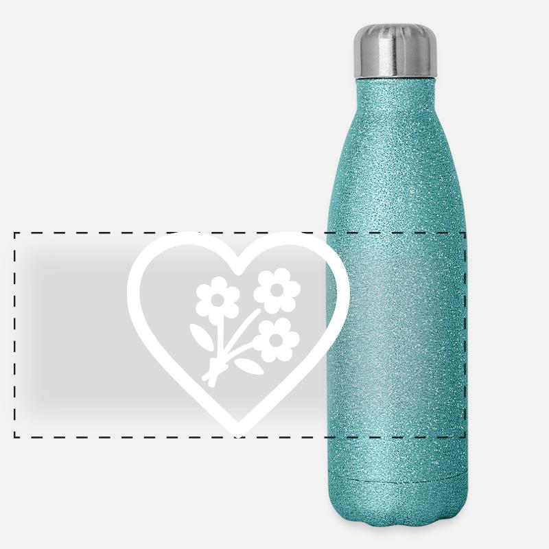 Herz + Florist – Superflorist Panorama Glitzer Isolierflasche 500 ml