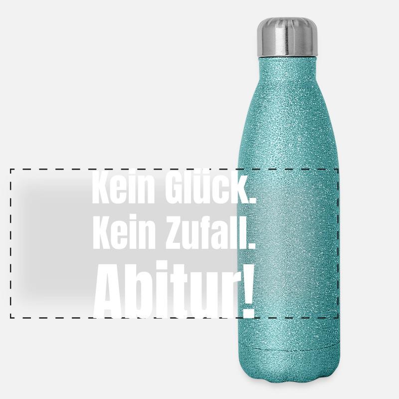 No luck, no coincidence, high school diploma! Panoramic Glitter Thermal Bottle 500 ml
