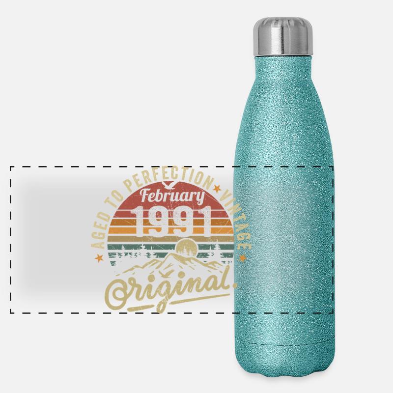 Februar 1991 Panorama Glitzer Isolierflasche 500 ml