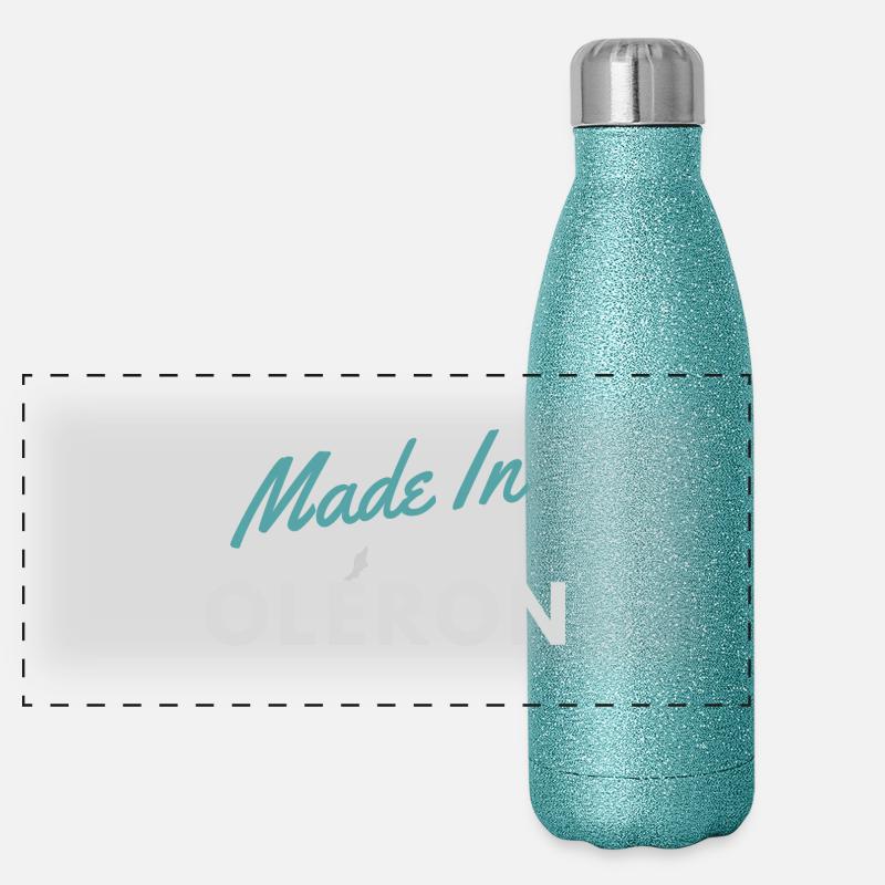 Hergestellt in Oléron Panorama Glitzer Isolierflasche 500 ml