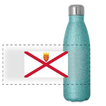 Jersey - Panorama Glitzer Isolierflasche 500 ml - Blau Glitzer - Vorne
