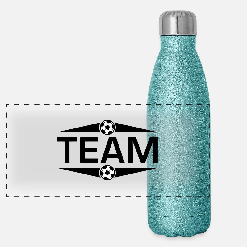 Soccer Team Panoramic Glitter Thermal Bottle 500 ml