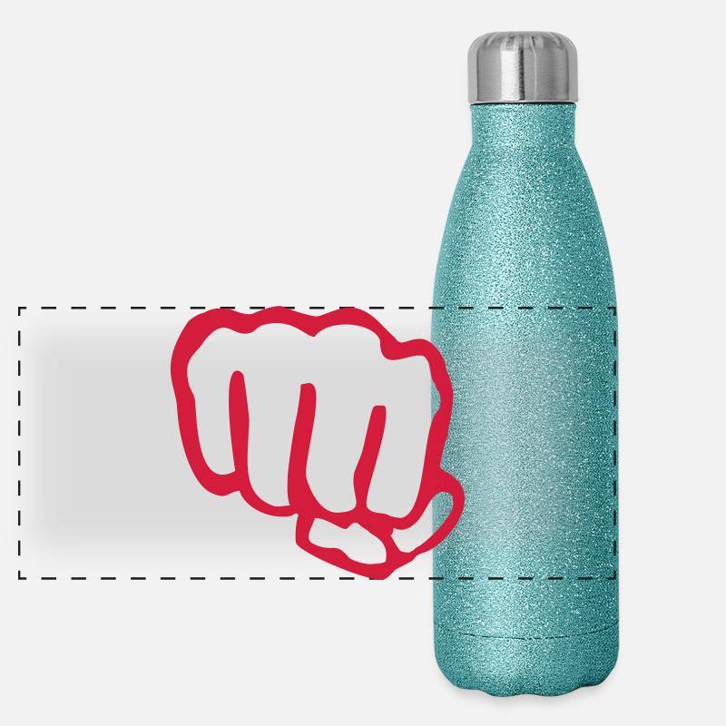 vuist Panoramische glitter thermosfles 500 ml