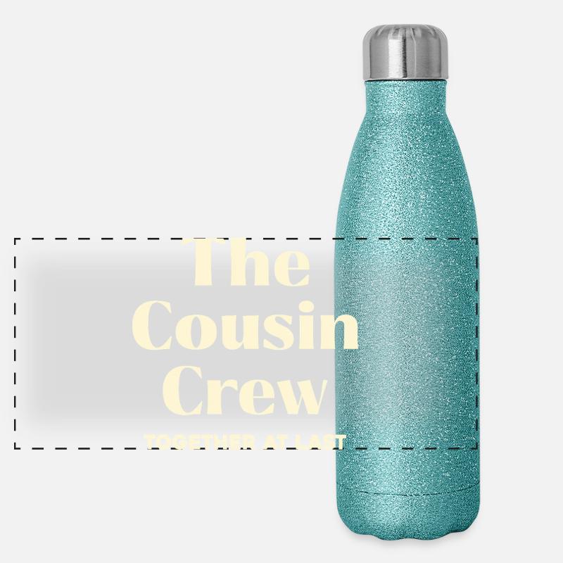 L’équipage des cousins réuni Gourde isotherme panoramique pailletée 500 ml