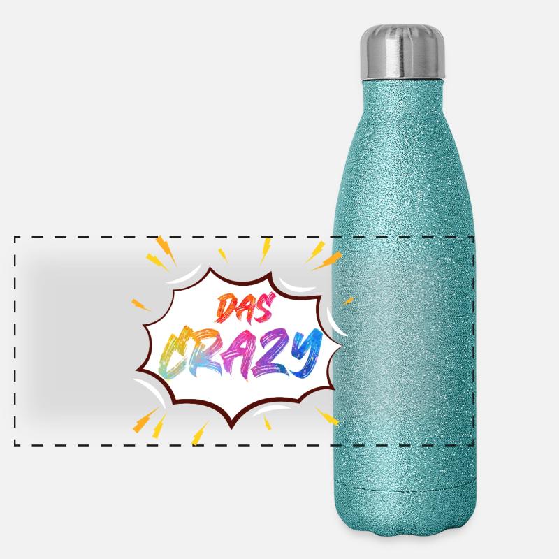 Das Crazy Farbknall Panorama Glitzer Isolierflasche 500 ml