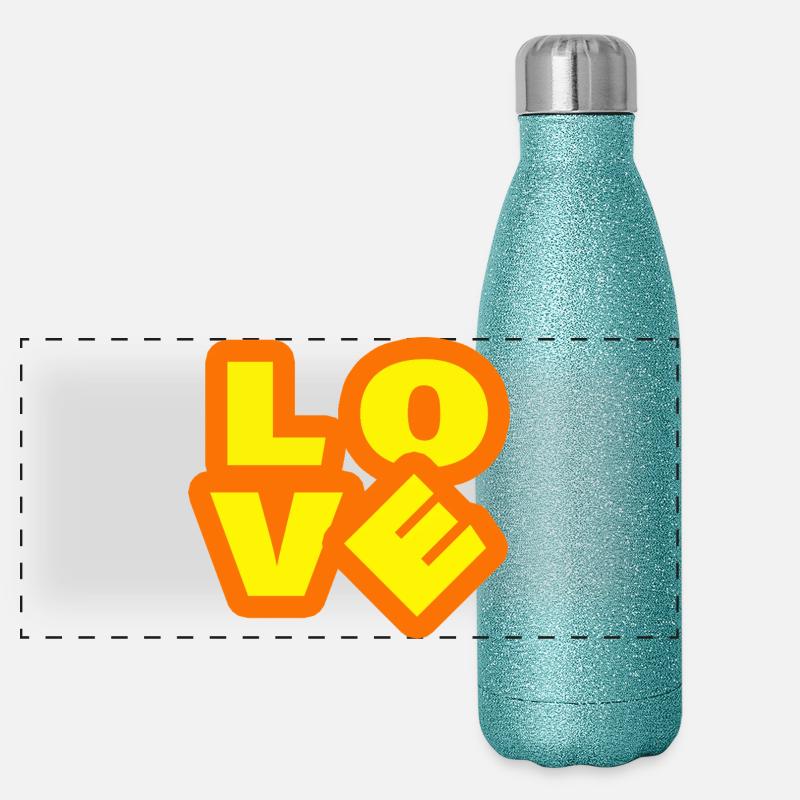 Amore Thermos in acciaio inossidabile glitterato