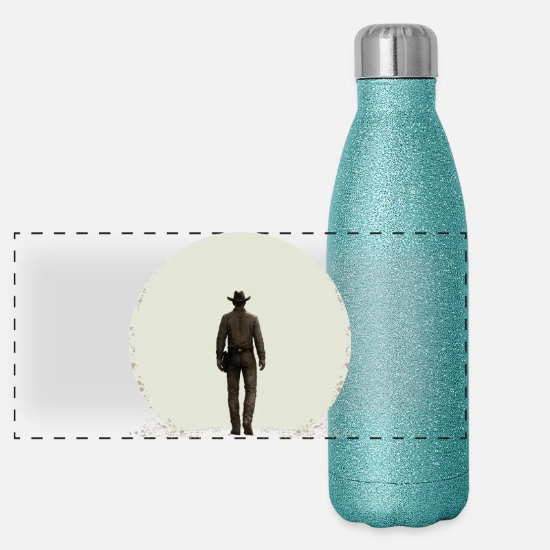 Pfad des Vaters Panorama Glitzer Isolierflasche 500 ml