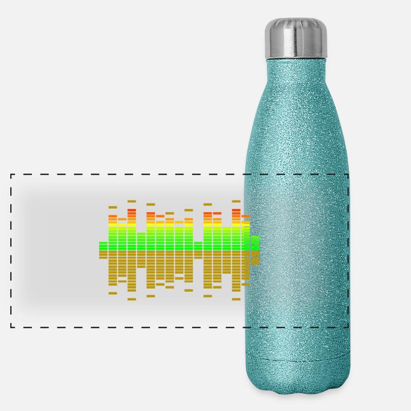 égaliseur Gourde isotherme panoramique pailletée 500 ml