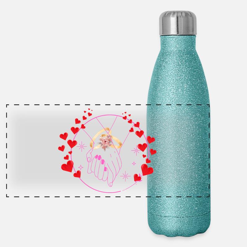 Maries, éternellement Nous Gourde isotherme panoramique pailletée 500 ml