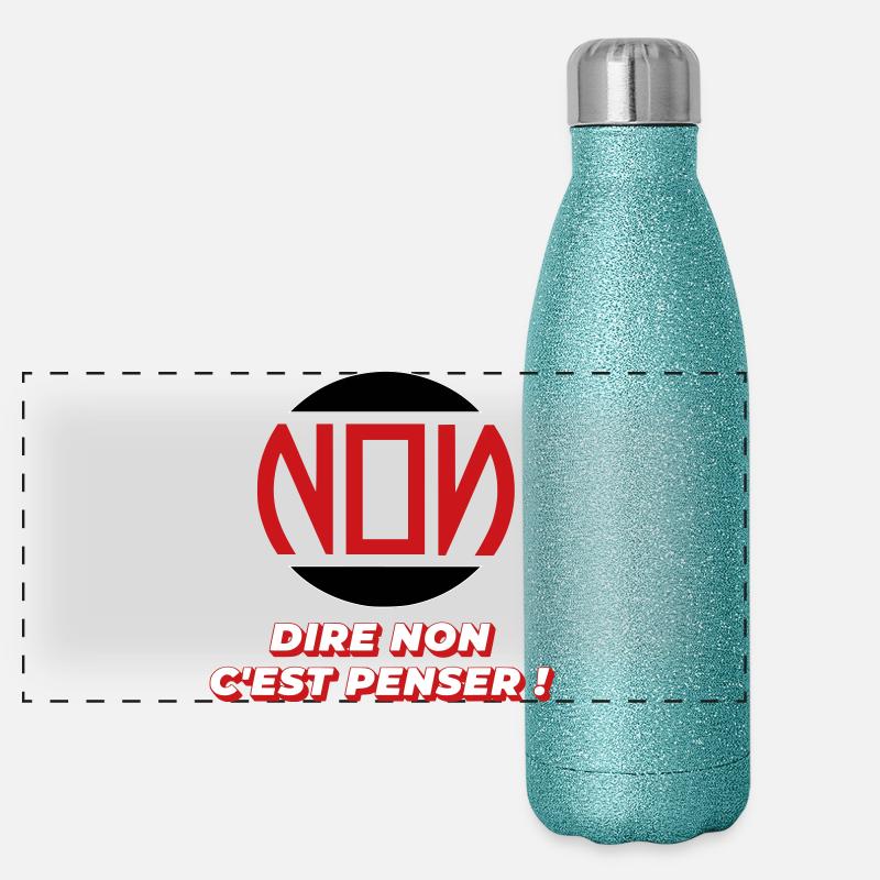 Ablehnen Panorama Glitzer Isolierflasche 500 ml