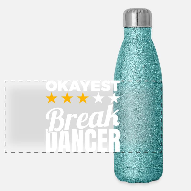 Durchschnittlicher B Boy Panorama Glitzer Isolierflasche 500 ml