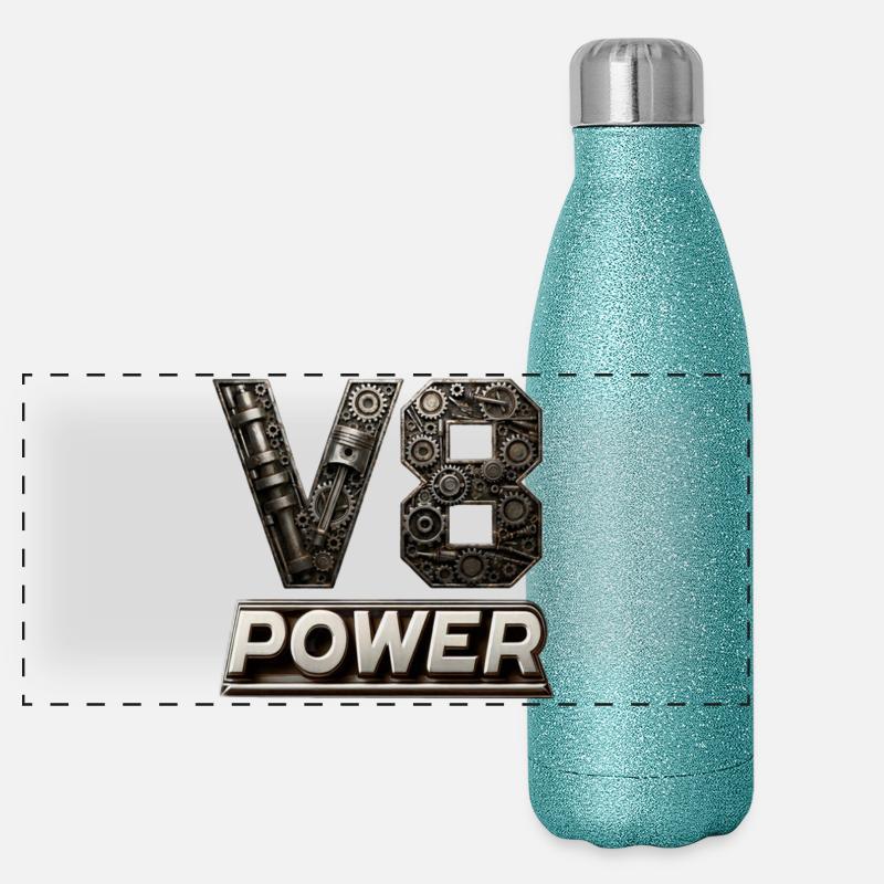 V8 Power Panoramic Glitter Thermal Bottle 500 ml