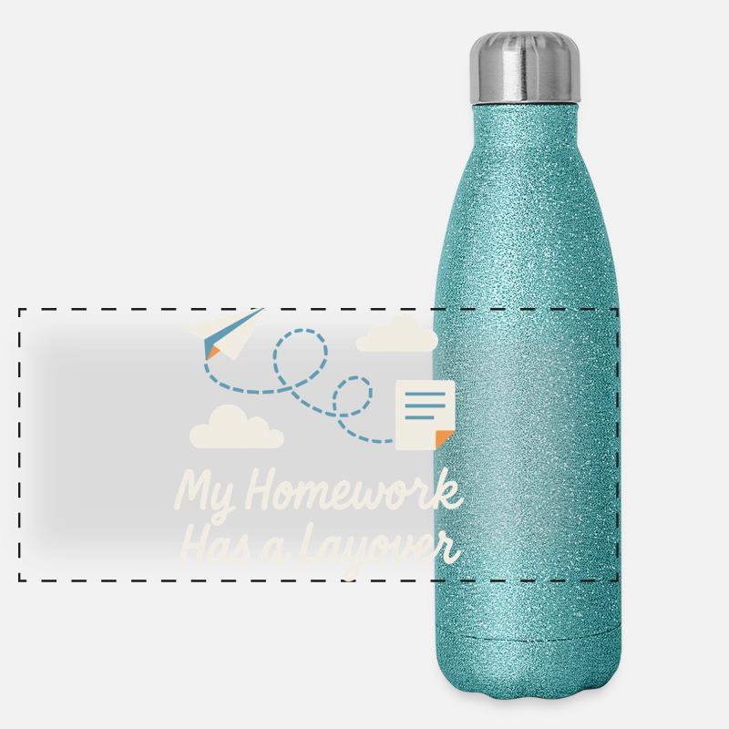 Digitale Panorama Glitzer Isolierflasche 500 ml