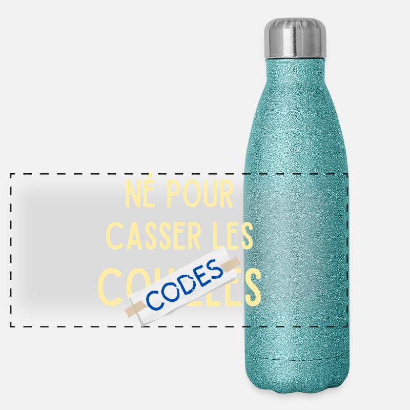 Born to break the codes Panoramic Glitter Thermal Bottle 500 ml