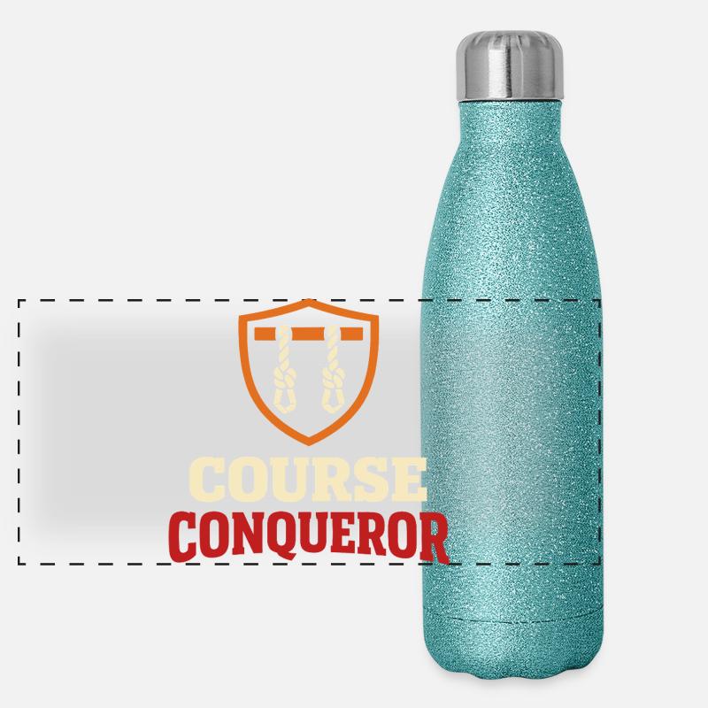 Hindernislauf-rennfahrer Hindernislauf Ocr Panorama Glitzer Isolierflasche 500 ml