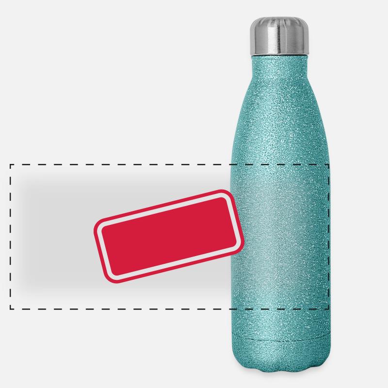 Bouclier Gourde isotherme panoramique pailletée 500 ml