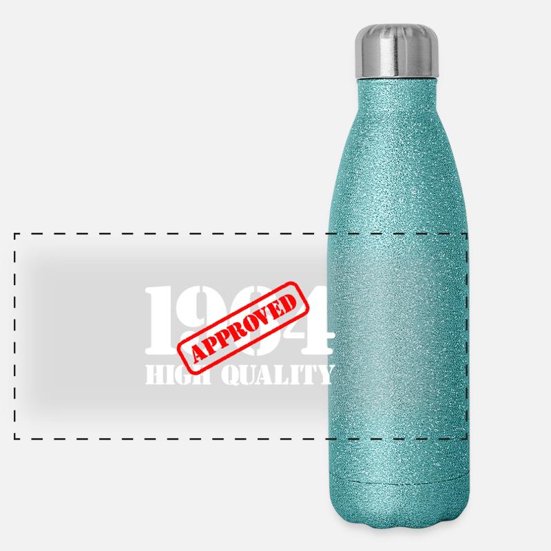 1964 / Geburtstag / Geburtstag 1964 / Qualität Panorama Glitzer Isolierflasche 500 ml