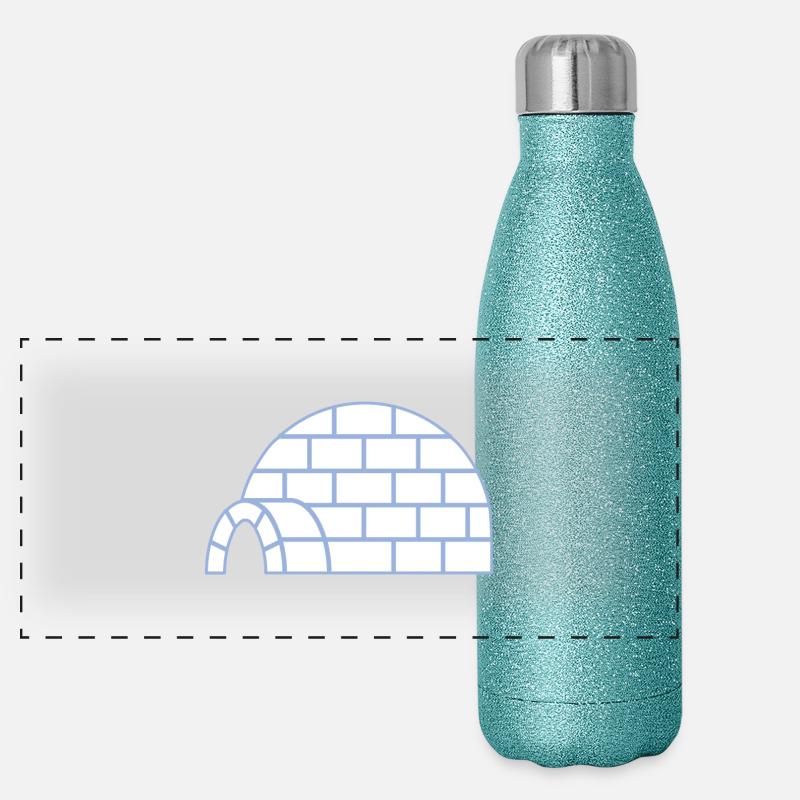 Iglu Panorama Glitzer Isolierflasche 500 ml