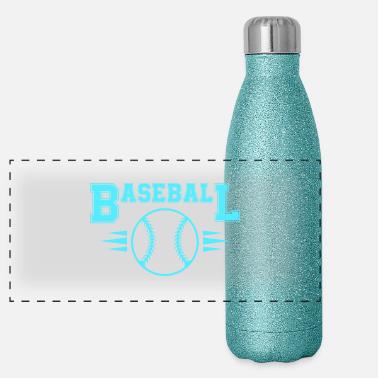 baseball Thermos in acciaio inossidabile glitterato