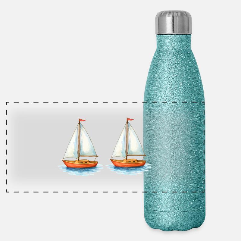 Voiliers Gourde isotherme panoramique pailletée 500 ml