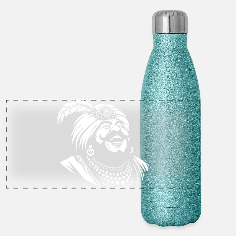Rire Ali Baba Design Gourde isotherme panoramique pailletée 500 ml