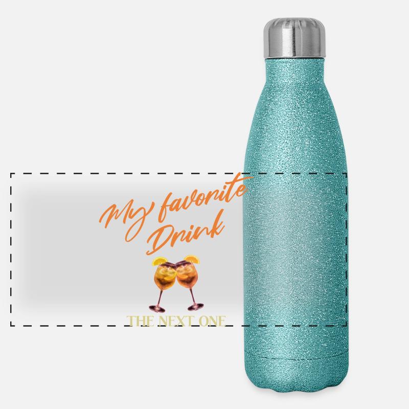 Mein Lieblingsdrink Der Nächste Panorama Glitzer Isolierflasche 500 ml