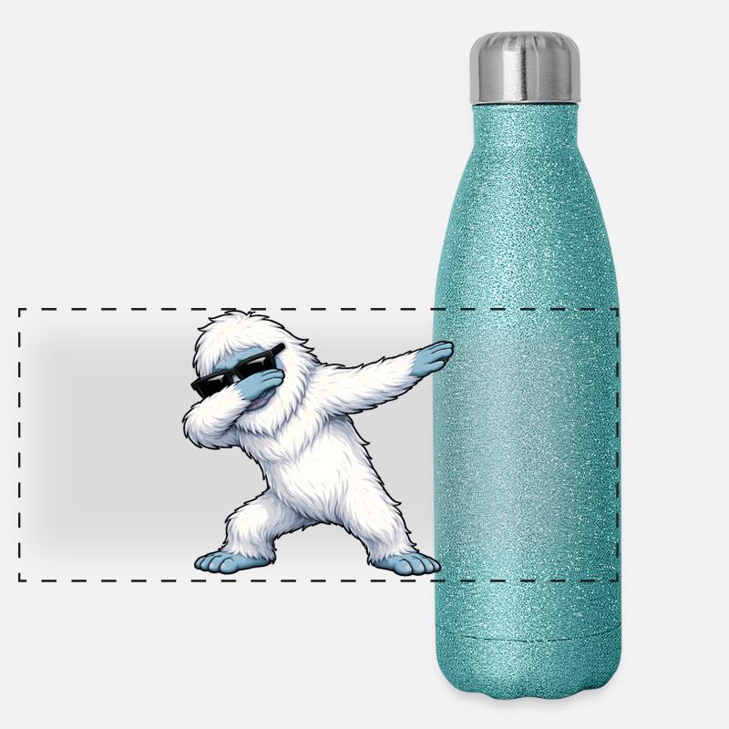 Tamponnement de Yéti Gourde isotherme panoramique pailletée 500 ml