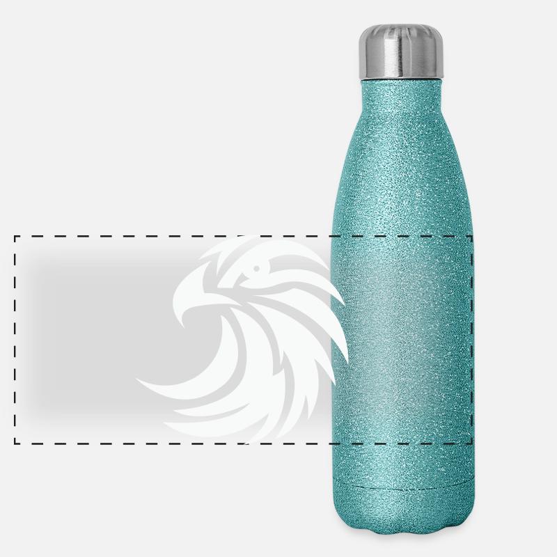 Eagle Silhouette Panoramic Glitter Thermal Bottle 500 ml