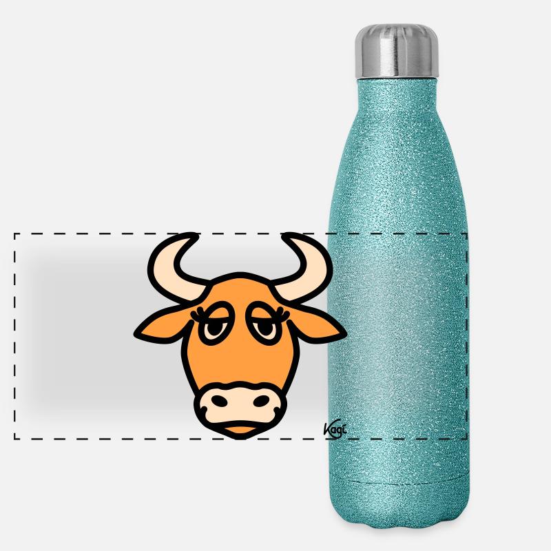 Taurus Large Panoramic Glitter Thermal Bottle 500 ml