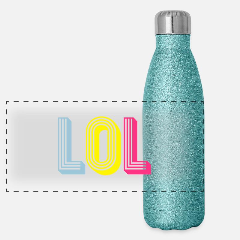 LOL Gourde isotherme panoramique pailletée 500 ml