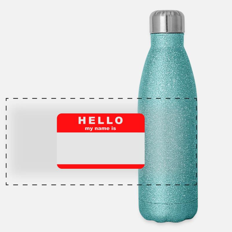 Hello my name Panoramic Glitter Thermal Bottle 500 ml