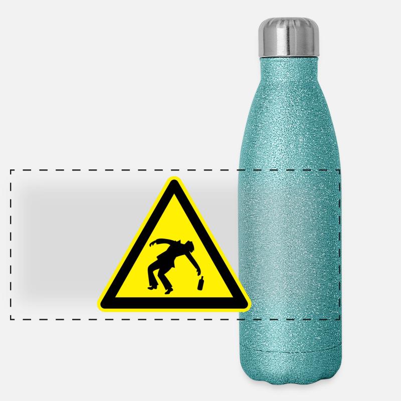Attention Ivre Gourde isotherme panoramique pailletée 500 ml