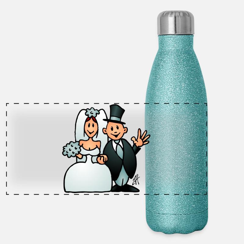 Panorama Glitzer Isolierflasche 500 ml