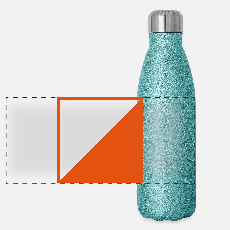 écran d'orientation Gourde isotherme panoramique pailletée 500 ml