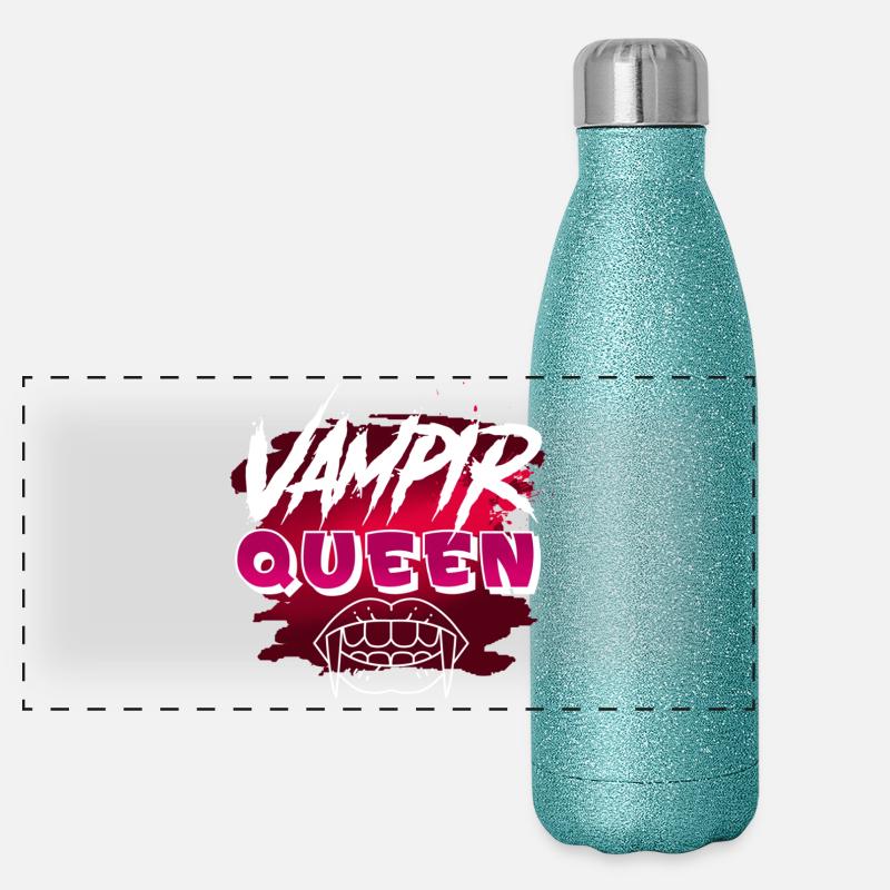 Halloween vampire Panoramic Glitter Thermal Bottle 500 ml