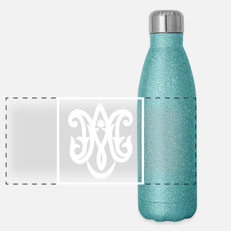 Ave Maria (dark) Panoramic Glitter Thermal Bottle 500 ml