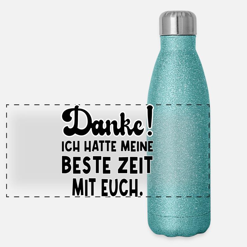 ABSCHIED TEAM Panorama Glitzer Isolierflasche 500 ml