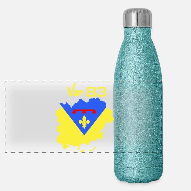Var Gourde isotherme panoramique pailletée 500 ml
